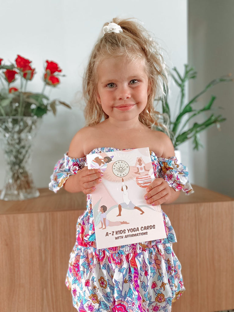 A-Z Kids Yoga Cards with Affirmations - Sunchild Yogi