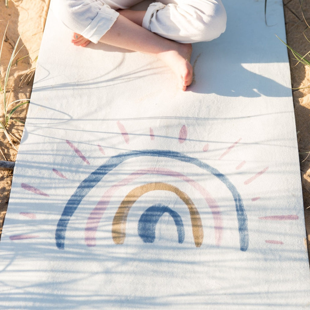 Rainbow Yoga Mat - Kids Yoga Mat - Sunchild Yogi